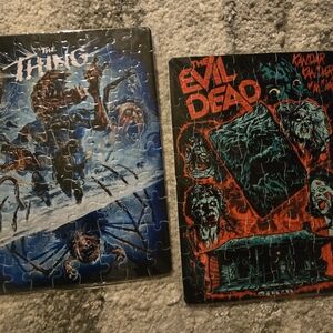 Horror Movie Puzzle Set - The Thing & The Evil Dead